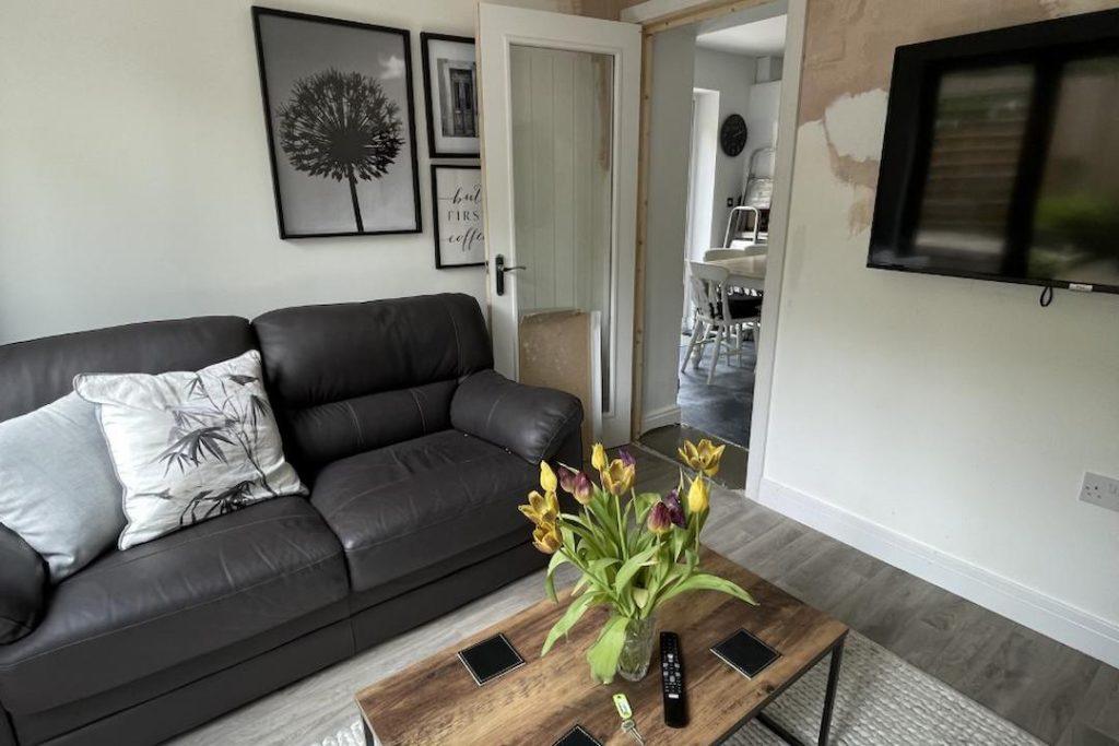 garage converted to living room