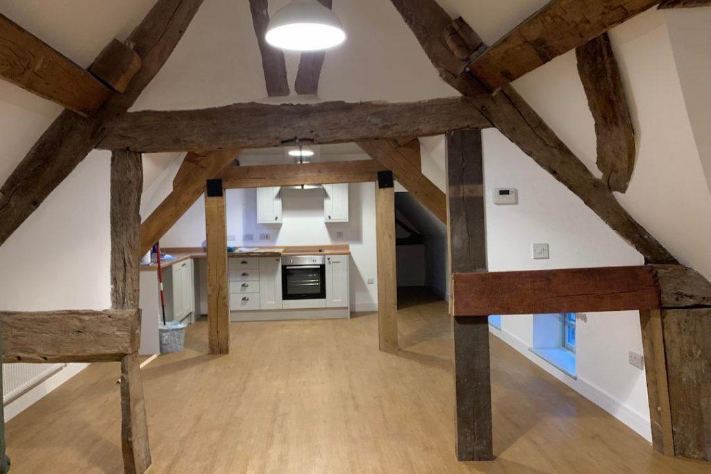 loft converted into 2 bed flat