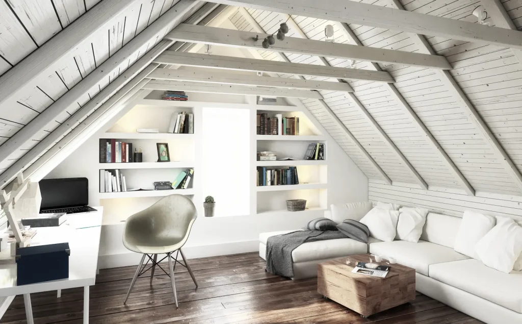 Converted loft studio
